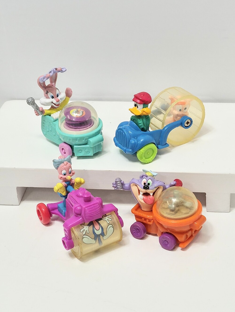 MCDONALD'S  1992 TINY TOONS ADVENTURES  ROLLER TOYS LOT OF 4